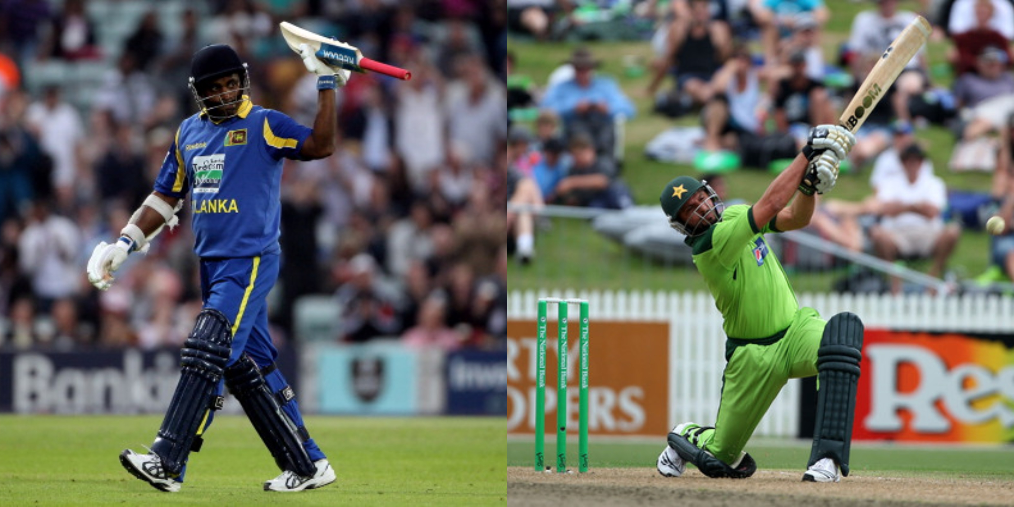 Sanath Jayasuriya and Shahid Afridi